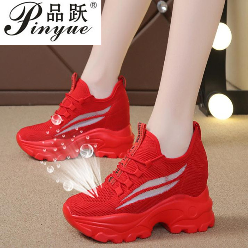 Women'S Yellow Fashion Sneakers - Nowe markowe trampki damskie platformy obuwie
