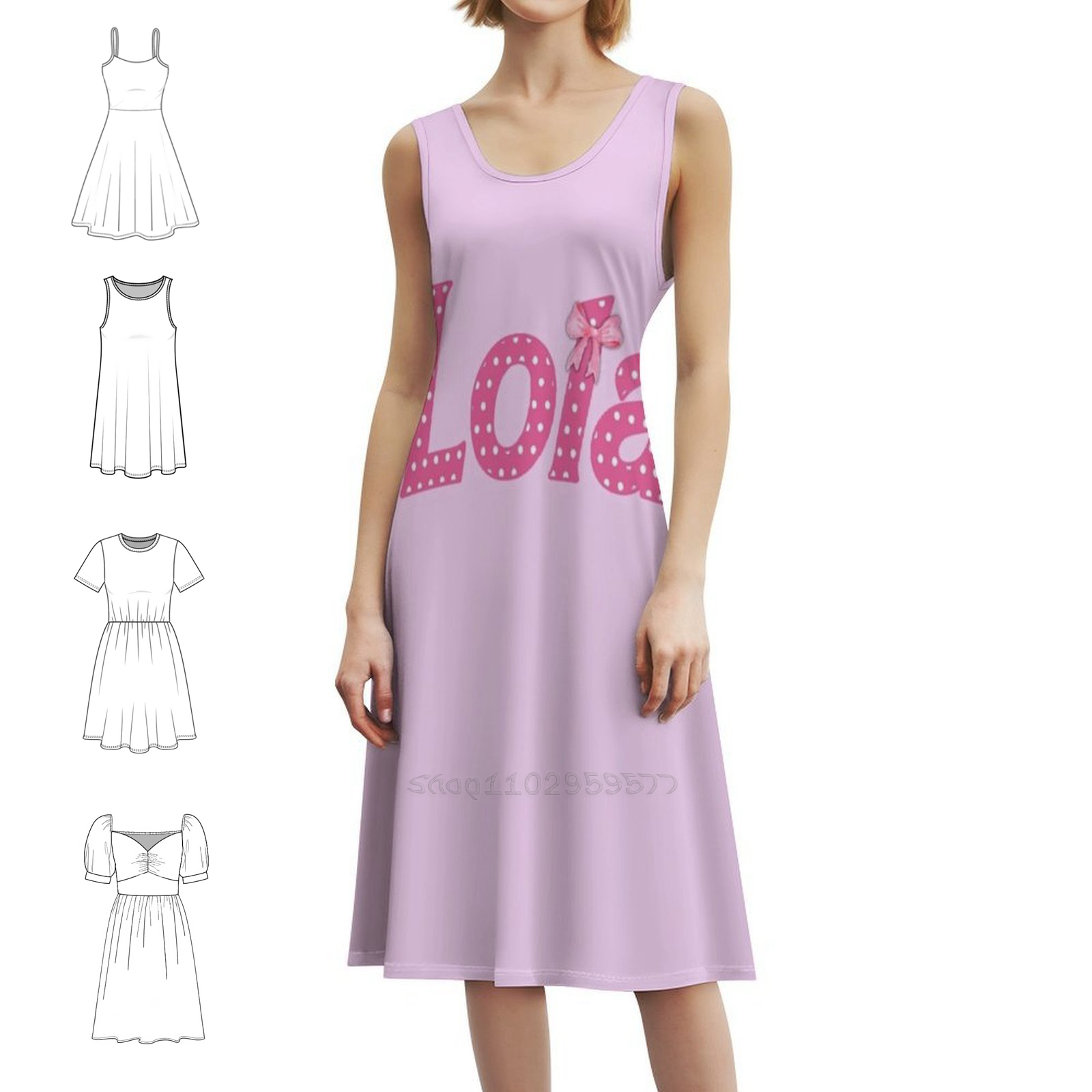 Women Fashion Dress Names - Sukienka Lola od Callisc w stylu
