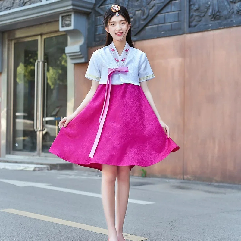 Women'S Fashion Korea - Sukienka Hanbok Damska 2026 2024 Tradycyjna