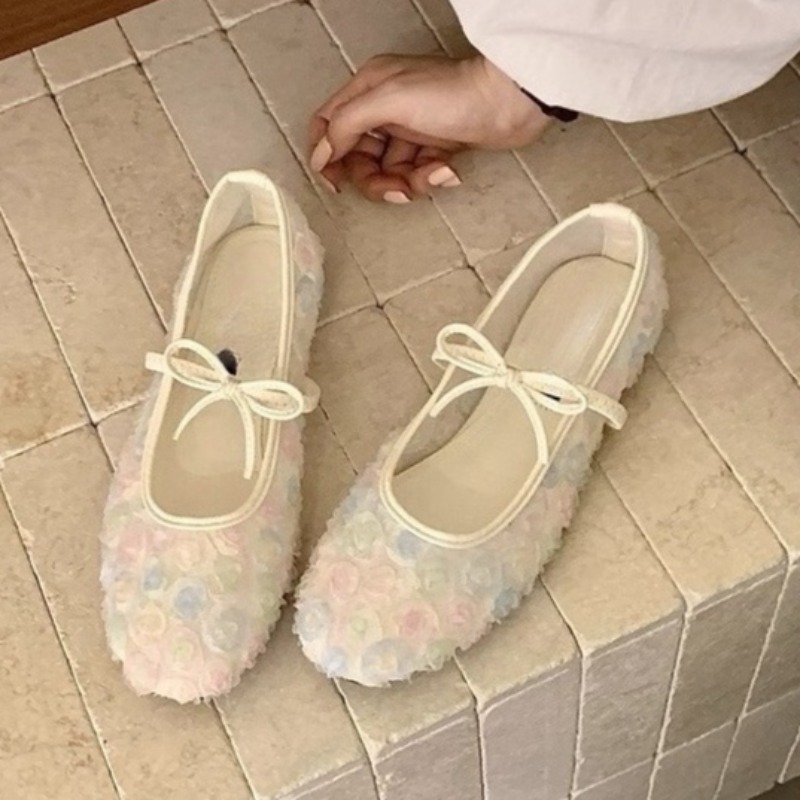 Women'S Fashion Loafers - Delikatne Nowe Chińskie Różane Siateczkowe Baleriny
