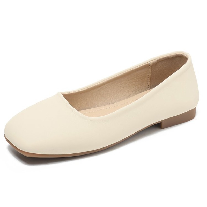 Women'S Fashion Loafers - Damskie baleriny z kwadratowym noskiem, minimalistyczne,