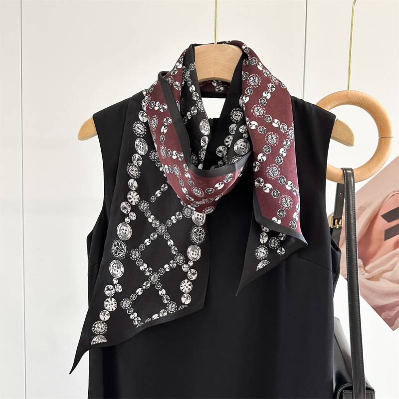 Jewelry Print 100% Jedwabne Ap – Women'S Fashion Layering recenzja i cena
