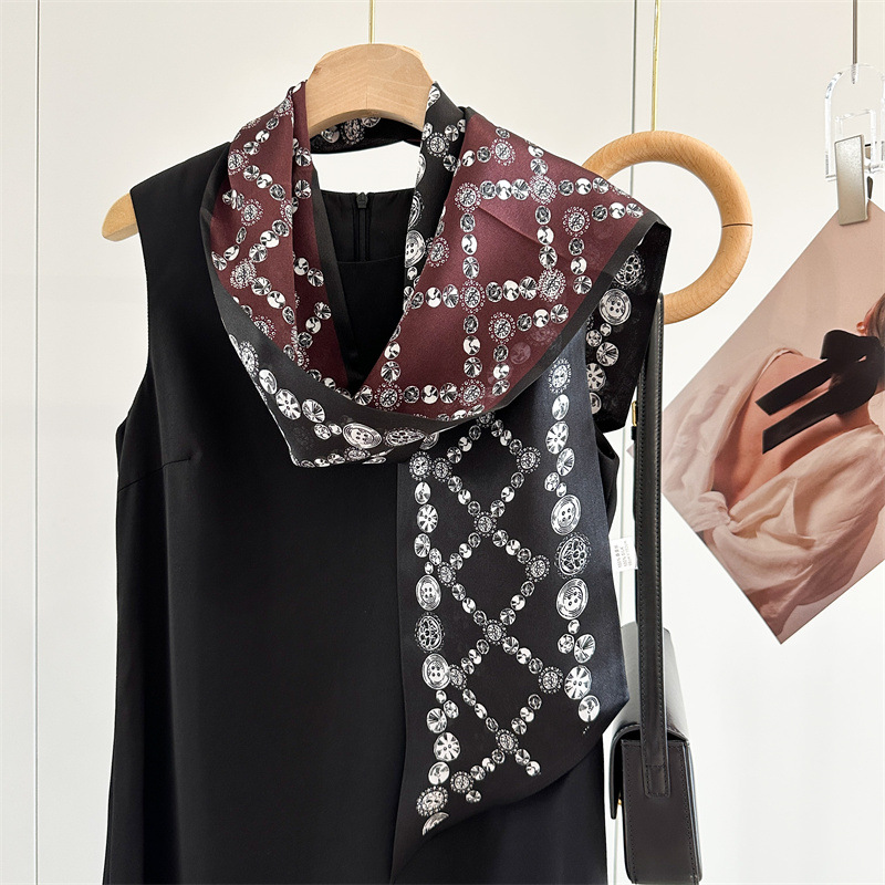 Jewelry Print 100% Jedwabne Ap – Women'S Fashion Layering recenzja i cena