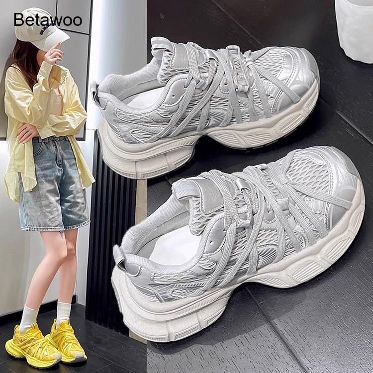 Damskie modne sneakersy na pla – Women'S Yellow Fashion Sneakers recenzja i cena