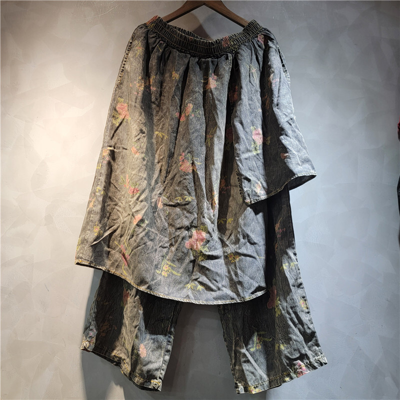 WTHT Vintage Fashion Women Sui – Women Fashion Jeans Top recenzja i cena