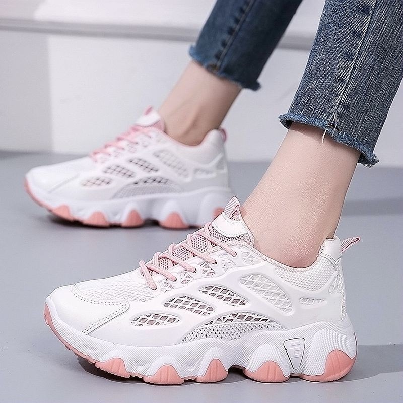 Oddychające sneakersy z siatec – Women'S Fashion Running Shoes recenzja i cena