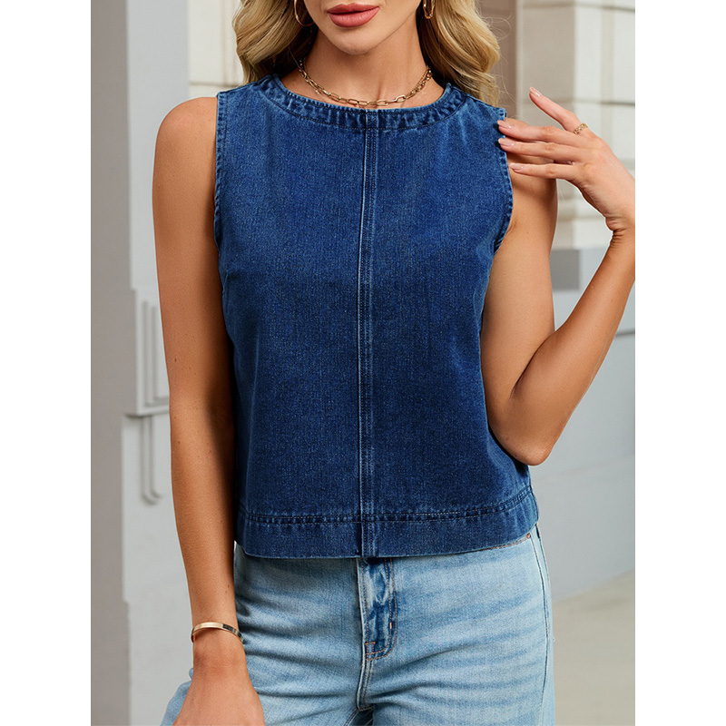 Benuynffy Casualowa Okrągła De – Women'S Fashion Vest Tops recenzja i cena