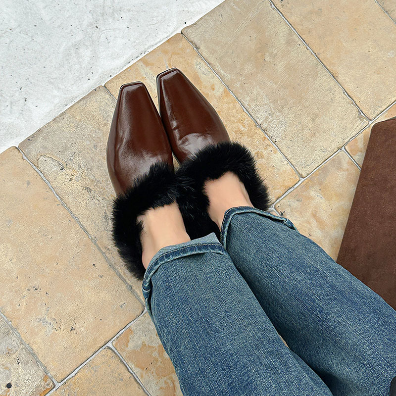 Zimowe pluszowe, designerskie, – Women'S Fashion Loafers recenzja i cena