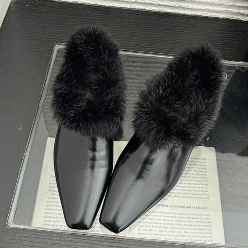 Zimowe pluszowe, designerskie, – Women'S Fashion Loafers recenzja i cena