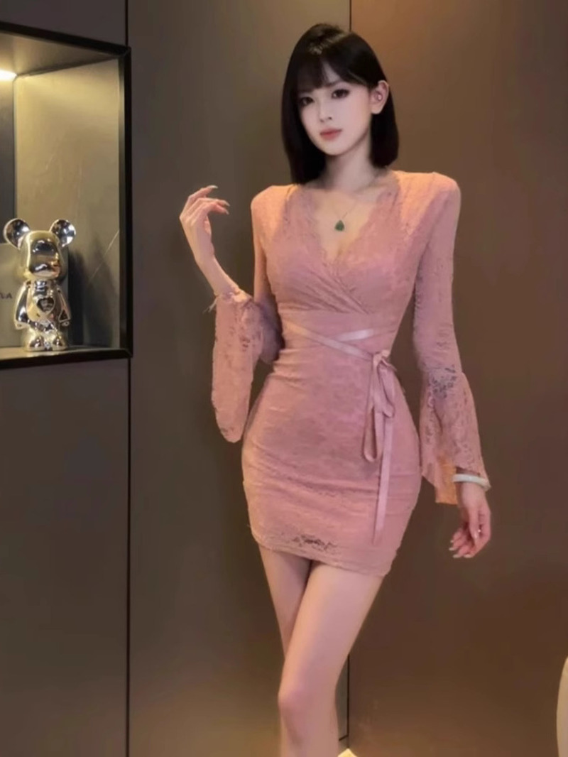 Seksowna koronkowa sukienka z  – Women Fashion Dress Names recenzja i cena