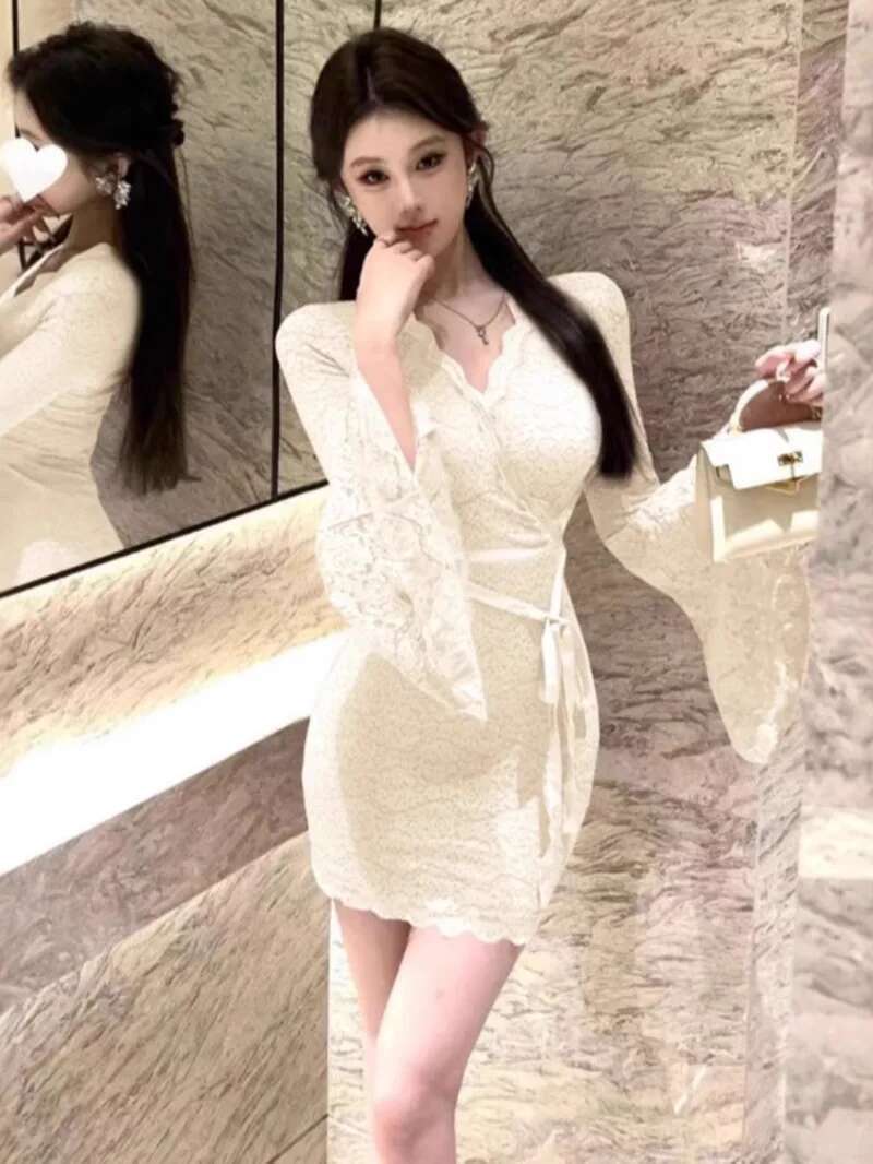 Seksowna koronkowa sukienka z  – Women Fashion Dress Names recenzja i cena