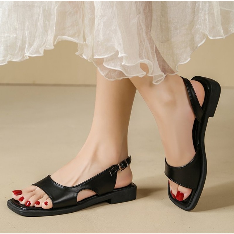Damskie sandały retro na lato  – Women Fashion Simple recenzja i cena