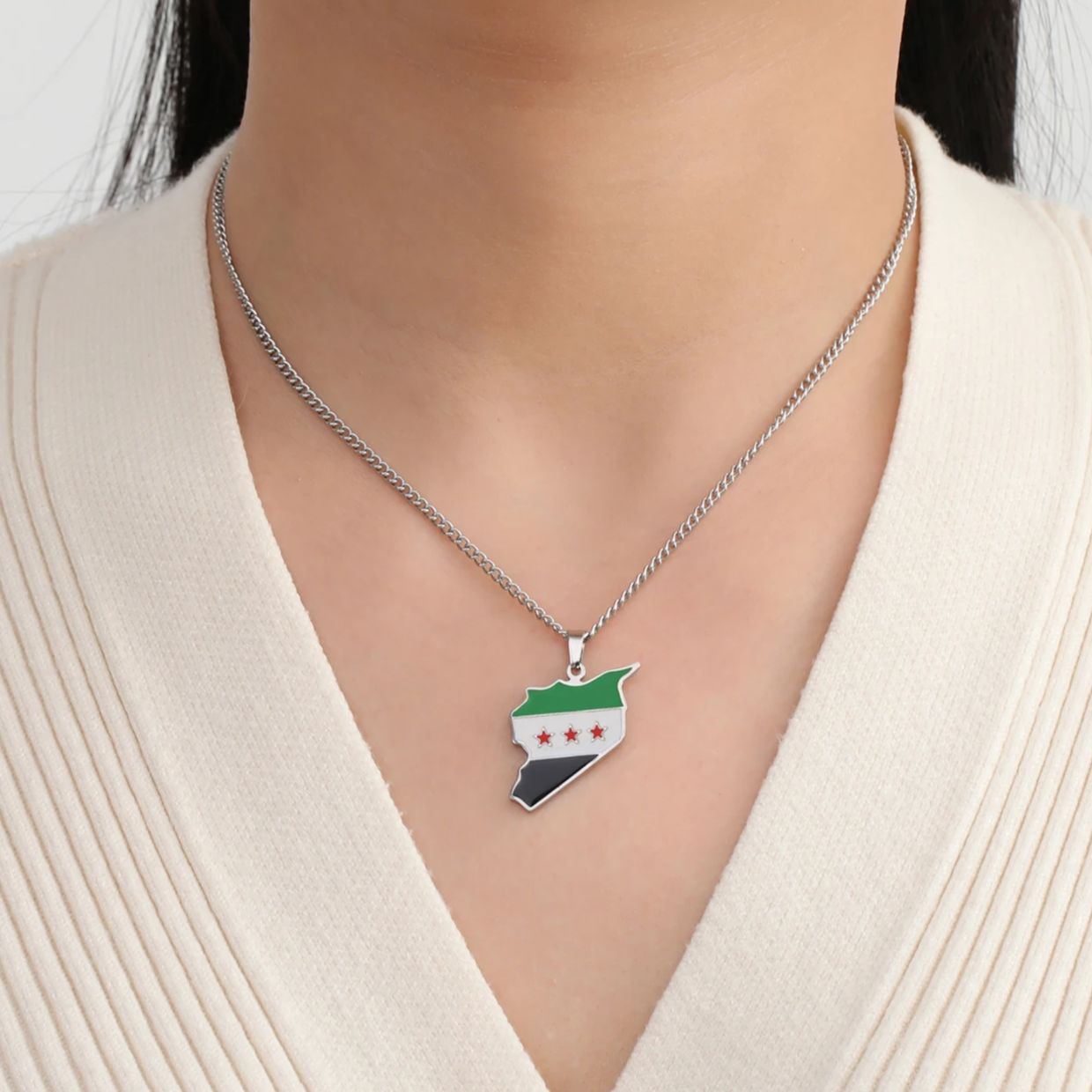 LIKGREAT modna mapa syrii flag – Women'S Fashion Guide recenzja i cena