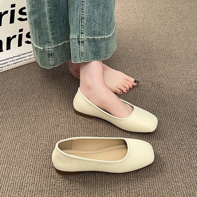 Damskie baleriny z kwadratowym – Women'S Fashion Loafers recenzja i cena